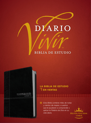 Biblia de Estudio del Diario Vivir Rvr60, Duotono Cover Image