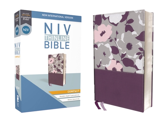 NIV, Thinline Bible, Compact, Imitation Leather, Purple, Red Letter Edition Cover Image