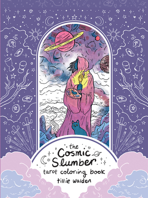 Cosmic Slumber Tarot Coloring Book Cover Image