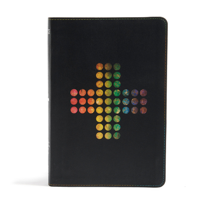 Cover for NIV Rainbow Study Bible, Pierced Cross LeatherTouch