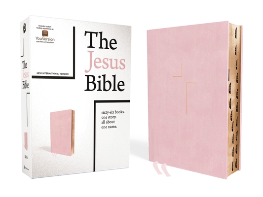 The Jesus Bible, NIV Edition, Leathersoft Over Board, Pink, Indexed, Comfort Print Cover Image
