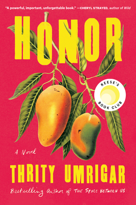 Honor book cover stark red background with yellow text and two mangos centered