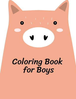 Coloring Book for Boys: Super Cute Kawaii Coloring Books, Easy Learning for Kids, Children Cover Image