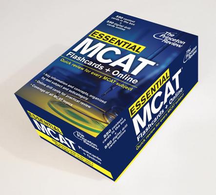 Essential MCAT: Flashcards + Online: Quick Review for Every MCAT Subject (Graduate School Test Preparation) Cover Image