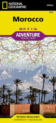 Morocco (National Geographic Adventure Map #3203) By National Geographic Maps - Adventure Cover Image