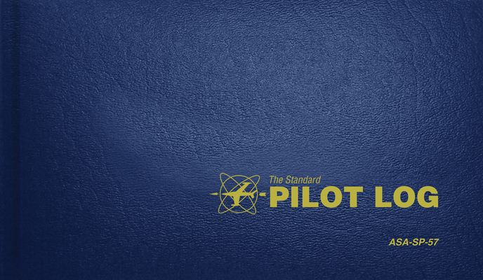 The Standard Pilot Log (Navy Blue): Asa-Sp-57 By Asa (Created by) Cover Image
