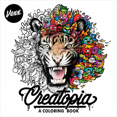 Creatopia: A Coloring Book Cover Image