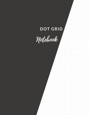 Dot Grid Notebook: Elegant Black Dotted Notebook/JournalLarge (8.5 x 11)