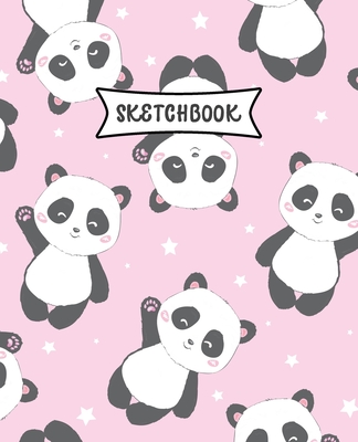 Sketchbook: Lovely Panda Sketch Book for Kids - Practice Drawing and Doodling - Sketching Book for Toddlers & Tweens Cover Image