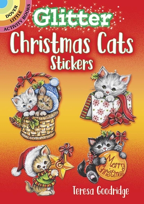 Glitter Christmas Cats Stickers (Dover Little Activity Books Stickers)