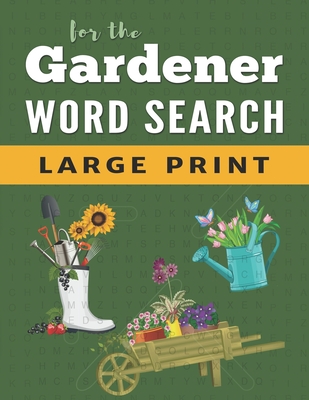 Word Search Puzzle Book For Gardeners Large Print Word Find Puzzles For Adults Large Print Paperback Chapter 2 Books