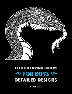 Teen Coloring Books for Boys: Detailed Designs: Complex Animal Drawings for  Teenagers & Older Boys, Zendoodle Alligators, Snakes, Lizards, Spiders,  (Paperback)