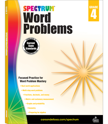 Word Problems, Grade 4 (Spectrum) By Spectrum (Compiled by) Cover Image