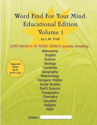 Word Find For Your Mind: Educational Edition (Volume #1) Cover Image