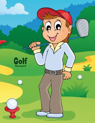 Golf Coloring Book 1 By Nick Snels Cover Image