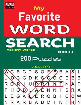 My Favorite WORD SEARCH Book 1 By J. S. Lubandi Cover Image