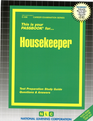 Housekeeper: Passbooks Study Guide (Career Examination Series) Cover Image