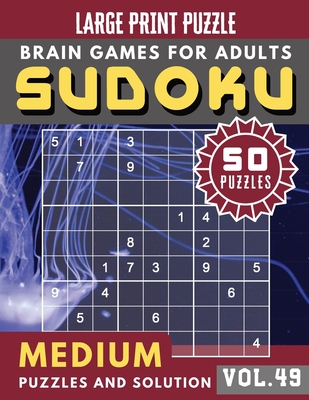 Sudoku Medium: sudoku puzzle books one per page - Sudoku puzzle for memory Sudoku Quest for Adults & Seniors and Sudoku Solver (Sudok Cover Image