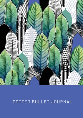 Geometric Leaves - Dotted Bullet Journal: Medium A5 - 5.83X8.27 Cover Image
