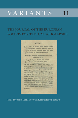 The Journal of the European Society for Textual Scholarship (Variants #11) Cover Image