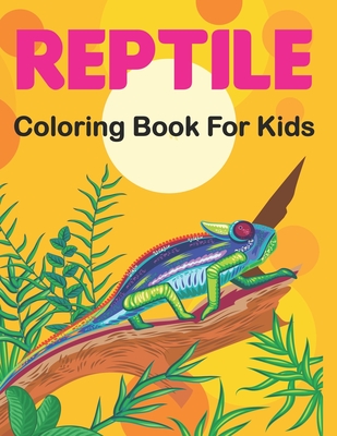 Lizard coloring book for children: Reptile Lizard coloring book