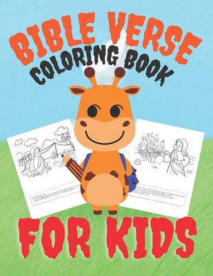 Bible Verse Coloring Book for Kids: Fun and Inspirational: A Christian Coloring book, Short And Easy To Remember Bible Verses - Relaxing Cover Image