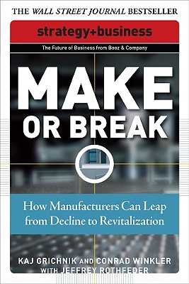 Make or Break: How Manufacturers Can Leap from Decline to Revitalization (Strategy + Business) By Kaj Grichnik, Conrad Winkler, Jeffrey Rothfeder Cover Image