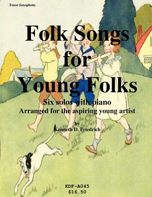 Folk Songs for Young Folks - tenor saxophone and piano Cover Image