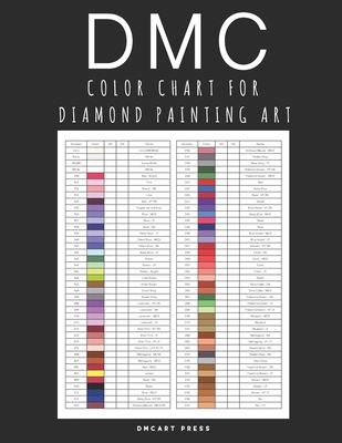 DMC Color Chart for Diamond Painting Art: Professional DMC Color Card Book 2021 By Dmcart Press Cover Image