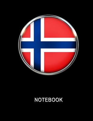 Notebook. Norway Flag Cover. Composition Notebook. College Ruled. 8.5 x 11. 120 Pages. Cover Image