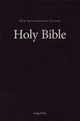 NIV, Pew and Worship Bible, Large Print, Hardcover, Black By Zondervan Cover Image