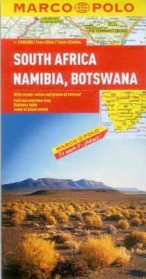 South Africa, Namibia, Botswana Marco Polo Map (Marco Polo Maps) Cover Image