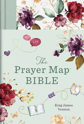 The KJV Prayer Map® Bible [Mint Blossoms] By Compiled by Barbour Staff Cover Image