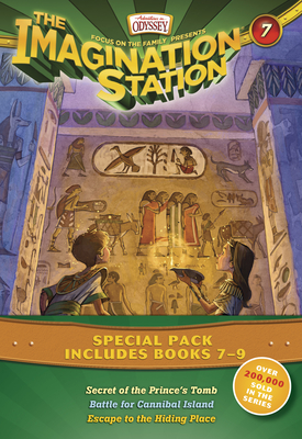 The Imagination Station Special Pack, Books 7-9: Secret of the Prince's Tomb/Battle for Cannibal Island/Escape to the Hiding Place (Imagination Station Books) Cover Image