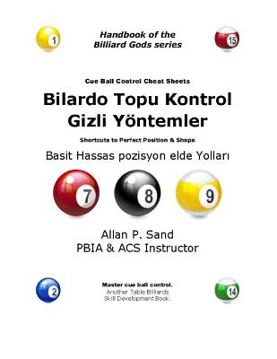 Cue Ball Control Cheat Sheets (Turkish): Easy Ways to Perfect Position By Allan P. Sand Cover Image