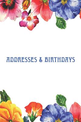 Addresses & Birthdays: Watercolor Primrose Cover Image
