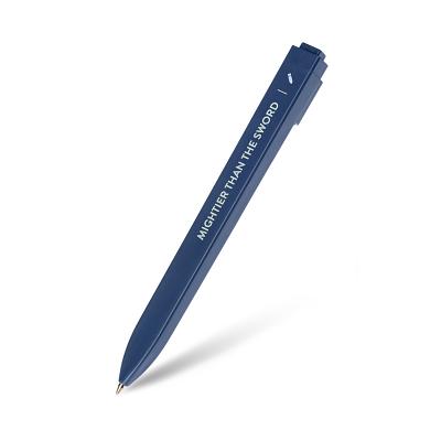 Moleskine Ballpoint Pen, Go, Message, Sapphire Blue, 1.0 (Kit)