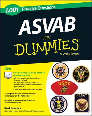 1,001 ASVAB Practice Questions for Dummies (+ Free Online Practice) Cover Image