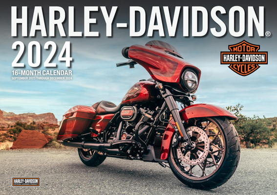 Harley-Davidson 2024: 16-Month 17x12 Wall Calendar - September 2023 through December 2024 Cover Image