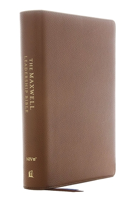 Niv, Maxwell Leadership Bible, 3rd Edition, Genuine Leather, Brown, Comfort Print By John C. Maxwell (Editor), Thomas Nelson Cover Image