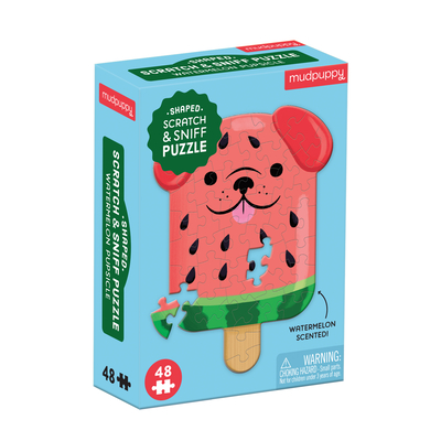 Watermelon Pupsicle 48 Piece Scratch and Sniff Shaped Mini Puzzle By Galison Mudpuppy (Created by) Cover Image