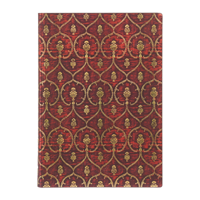 Red Velvet Midi Lined Softcover Journal, 176pg, 100GSM, Velvet Dalmatic Collection by Paperblanks (Red Velvet) By Paperblanks (By (artist)) Cover Image
