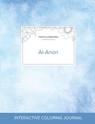 Adult Coloring Journal: Al-Anon (Turtle Illustrations, Clear Skies) Cover Image