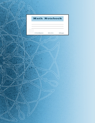 Math Notebook: Grid Paper Notebook Math and Science 110 Pages Large 8.5 x 11 Quad Ruled 5x5 By Coolbook Press Cover Image
