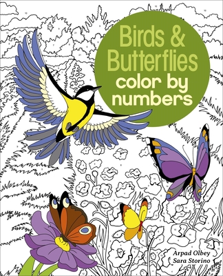 Birds & Butterflies Color by Numbers (Sirius Color by Numbers Collection #9)