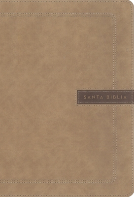 Biblia Nbla, Letra Supergigante, Leathersoft, Beige, Edición Letra Roja By Vida Cover Image