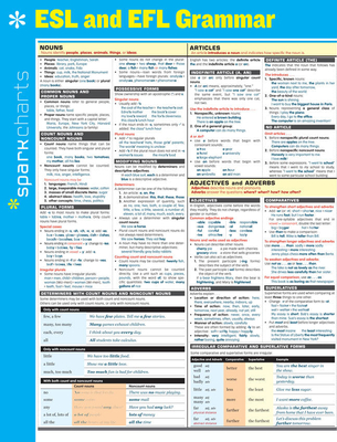 ESL and Efl Grammar Sparkcharts: Volume 16 By Sparknotes Cover Image