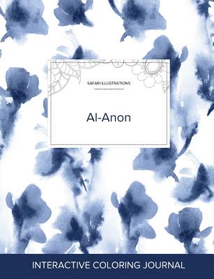 Adult Coloring Journal: Al-Anon (Safari Illustrations, Blue Orchid) By Courtney Wegner Cover Image