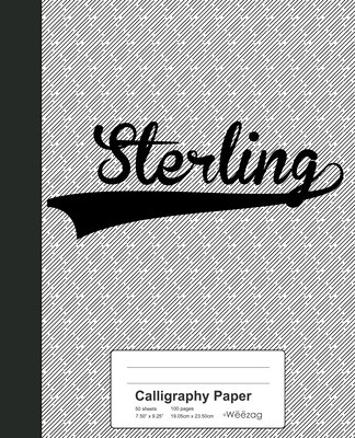 Weezag Calligraphy Paper Notebook: Calligraphy Paper : STERLING Notebook  (Series #3949) (Paperback)