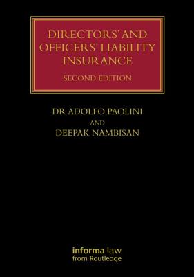 Directors' and Officers' Liability Insurance (Lloyd's Insurance Law Library) Cover Image